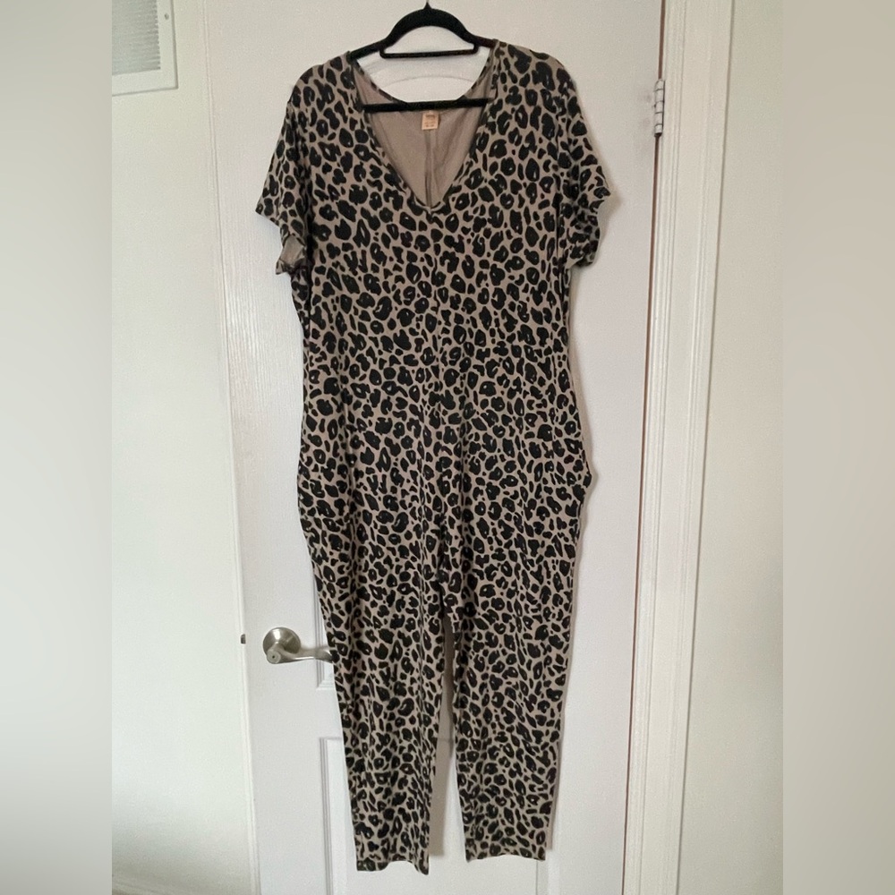 Leopard Print Smash & Tess Jumpsuit - Size XXL